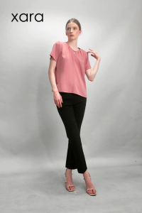 XARA Emila Criss Cross Neckline Blouse