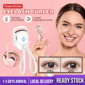 Portable Heated Eyelashes Curler USB Rechargeable Long Lasting Electric Eyelash Makeup Tools Eye Lash Perm 2 Level Temperture Quick Heating Curling Effect