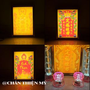 Bài Vị Ông Công Ông Táo Có Đèn In Tranh Trúc Chỉ Nhiều Mẫu Trang Trí Bàn Thờ CBVĐPTQ-01