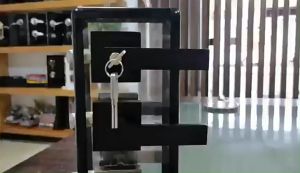 489.10.741 ลูกบิดก้านโยก ห้องทั่วไป สีดำ ดำด้าน (Matt Black Entrance Lever Lock Set) ลูกบิด ก้านโยก เขาควาย(HP302)