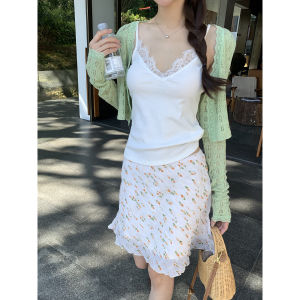 A-line Petite Floral Skirt
