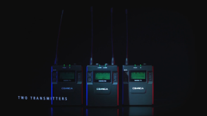 COMICA CVM-WM300II 96-Channel UHF Wireless Microphone System with External Lapel Microphones Compatible with DSLR Cameras Camcorders Smartphones