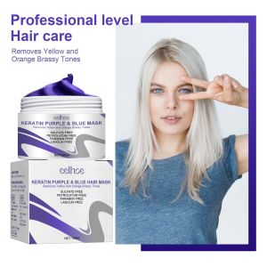 Get Gorgeous Hairs with Keratin Purple Hair Mask - Repair and Nourish Hair Mask for Dry & Damaged Hair Treatment 100ml