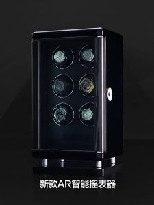 IBBETON ไม้นาฬิกา Winder อัตโนมัติ 2-4-6-9-12 กล่องจัดเก็บนาฬิกาไบโอเมตริกซ์มีลายนิ้วมือปลดล็อคกล่องนาฬิกาปลอดภัย กล่องเก็บนาฬิกา