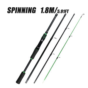 SantaKing 1.8m/2.1m Carbon Ultralight Fishing Rod with  EVA Handle Porcelain Guide Ring  4-Section/5-Section Portable Design
