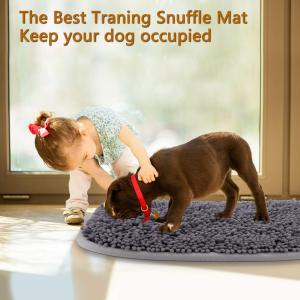 Teekland Snuffle Mat for Dogs 52*42cm Dog Sniffing Interactive Feeding Game Boredom Puzzle Toys Encourages Natural Foraging Skills and Stress Relief Small/Medium/Large Dogs