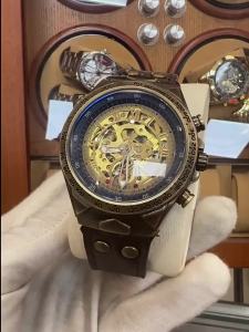 BINBOND A275 Mens Original Automatic Mechanical Watch Waterproof Retro Tourbillon Crystal Glass Mens Mechanical Watch
