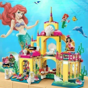 Disney Little Mermaid Theme Girls Building Blocks