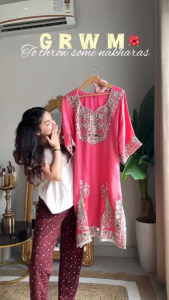 [PRE-ORDER] Ready Made Soft Micro Cotton Roman Silk Suit (10-15days delivery)