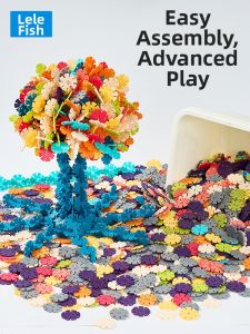 LELEYU | Extra Thick Large Snowflake Pieces Educational Building Toy