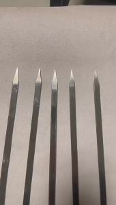 [Selected] 5PCs stainless steel long BBQ Barbecue skewers 50cm flat metal kebob sticks