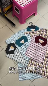 MEN CASUAL SHIRT/FATHER SHIRT WITH POCKET/COLLAR SHIRT/BAJU SHIRT POCKET/BAJU KEMEJA COTTON GOOD QUALITY READY STOCK
