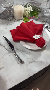 10pcs Luxurious 30x30cm Table Napkins Banquet Table Napkin Cloth Washable Soft Satin Napkin Napkin Makan Malam