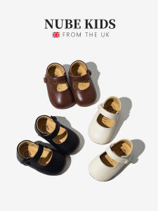 Soft Bottom Cowhide Princess Shoes for Toddlers Spring New Style Babys First Walking Shoes British Style round Toe Leather