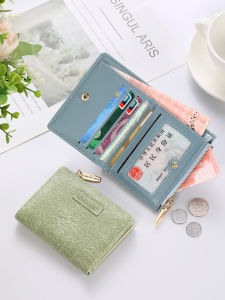 INS Wallet Female Short Student K-style 2024 New Simple Fashion Retro Ultra-Thin Foldable Purse Card Holder