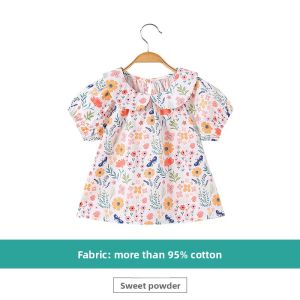Hamqi | Summer New Style Childrens Floral Print Cotton Shirt