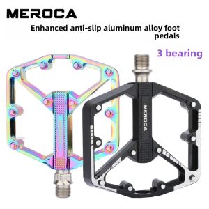 Ultralight Sealed Bearing Pedal Non-slip Al Alloy Multi Specification Plating/Black Use for MTB BMX Road Bicycle Accessories