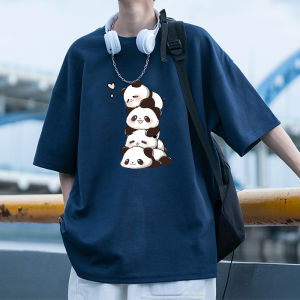 Áo Thun Cotton Nam Tay Ngắn Mùa Hè Dáng Rộng Thoải Mái in Họa Tiết Động Vật Thường Ngày Thời Trang Mùa Hè 2024