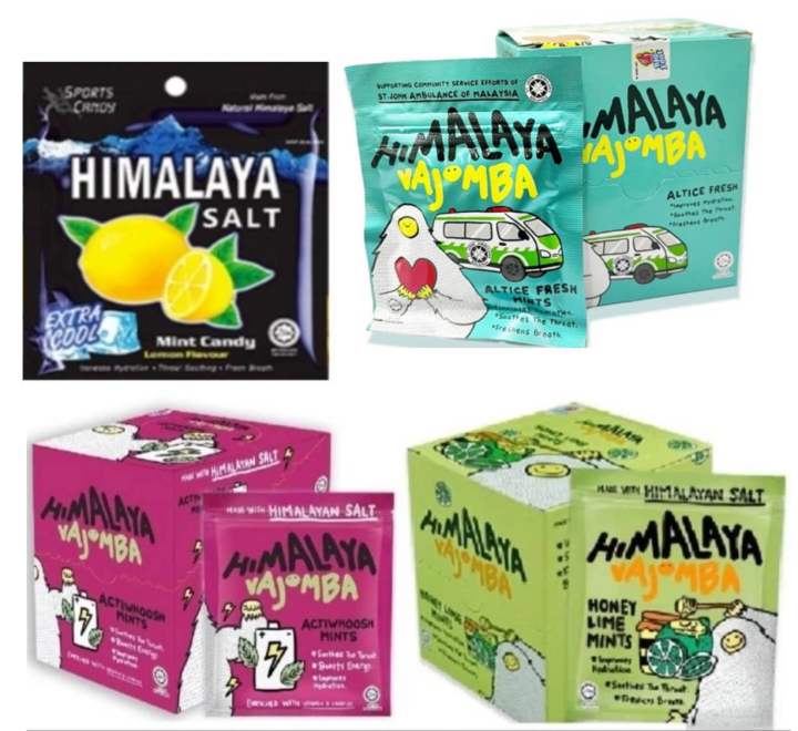 Himalaya Salt Candy (Original/Honey/ Energy Limit/Fresh Mint); 12x Packs