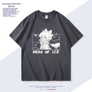 DIEYIN | Áo Thun Cotton T Tay Ngắn Cosplay Anime Kirisame Cirno