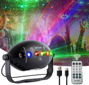 72 Pattern Disco Lights Projector Light Stage Light DJ Party Light Strobe Party Club Home Holiday Decoration Lights for Party