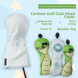 Dominant | Cartoon Waterproof Plush Inside Rotating Number Plate Golf Club Head Cover