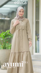 GAMIS ETHICA AYUMI 543 DRESS TERBARUU DAILY KASUAL KEKINIAN KONDANGAN KULIAH PREMIIUM TERMURAHH