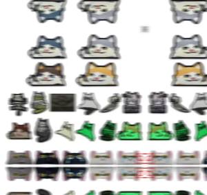 Cartoon Cat Embroidery Patch Mouse Luminous PVC Hook Loop Armband Outdoor DIY Backpack Tactical Patches Backing