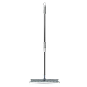Baoshijie Lazy Silicone Flat Mop New Floor Cleaning Tool Home Use One Mop for Wet And Dry Cleaning Stainless Steel Rod Square Head