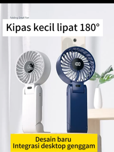 KOOYIINN F45 Mini Kipas 180° Folding Kipas Angin Turbo Strong Portable Handheld Rechargeable Mini Fan Lipat