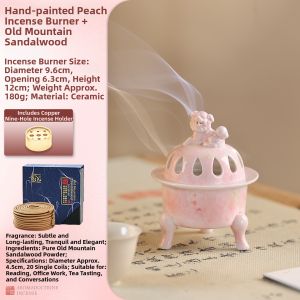Hand-painted Pink Incense Burner
