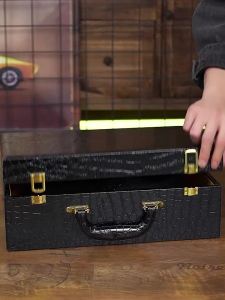 Korean Fashion Breathable Leather Shoes For Men Lightweight Hollow Shoes Casual Business Shoes Black Shoes For Men