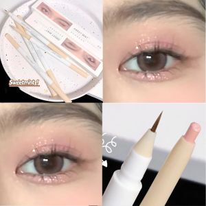 2 In 1 Gel Eyeliner Pencil Ultra-slim Liquid Eye Liner Shadow Pen Smooth High Pigment Silkworm Gel Pen Lasting Eyes Makeup