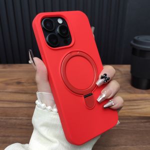 Ốp Lưng Silicon Lỏng Từ Tính Cho iPhone 16 Plus/15/14/13/12 Pro Max/11 Với Bộ Sạc Không Dây Magsafe Tương Thích Chống Sốc Chống Trầy Xước