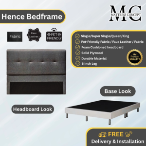 Mattress Concept Hence Divan Bedframe Pet Friendly Fabric/FauxLeather/Fabric All Size Available