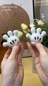 ชั้นวางแปรงสีฟัน ที่วางแปรงสีฟัน ลายการ์ตูนมิกกี้ แบบเหนียว ปาล์มน่ารัก วัสดุพีวีซีนุ่มหนาและเต็ม