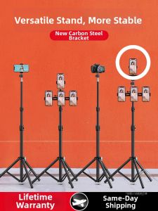 CRENOV | Multi-Function Phone Stand Live Streaming Selfie Tripod For TikTok Photos And Online Classes With Light