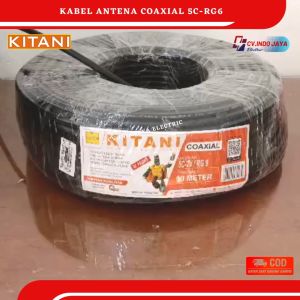 Kabel antena coaxial 5C RG-6 KITANI kabel antena digital tembaga harga per 5 meter