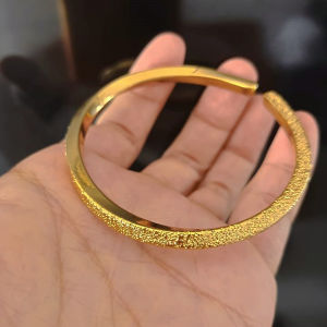 Mobius Strip Bracelet Womens Frosted Brass Gold-Plated Color-Retaining Imitation Gold Accessible Luxury Simple Opening Adjustable Bracelet