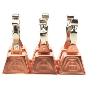 Fishing Bell Alarm Stainless Steel Bite Alert with Copper Finish for Casting Rod Loud Sound Fishing Accessories