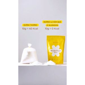✅Hộp 50 Đường la hán quả 0 Calo JC BLUEMOON Monkfruit (Hộp Gói 6g tiện lợi mang đi)