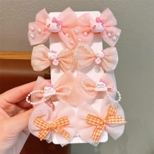 ชุดกิ๊บติดผมสุนัขหูใหญ่สุดน่ารักพร้อมโบว์ผีเสื้อสำหรับเด็กผู้หญิง ตกแต่งผมสไตล์สาวน้อย สไตล์การ์ตูน เครื่องประดับผมสำหรับเด็ก