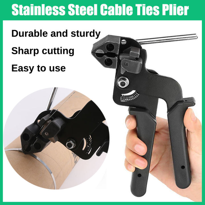 Stainless Steel Cable Ties Plier Hand Cutting Tool Self-Locking ...