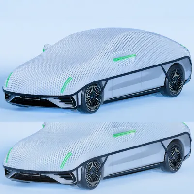 HELLOLEIBOO | Weather Resistant Car Cover Front Half