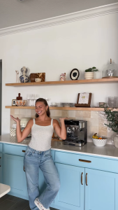 One (1) piece stylish kitchen shelves elegant wooden floating kitchen display rack organizer kitchen essential nordic wooden rack  open display rack organizer with concealed metal bracket tox and screw ready to install