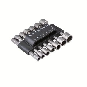 ชุดไขควงหกเหลี่ยม 14 ชิ้น ขนาด 5 มม.-12 มม. พร้อมหัวบล็อกและดอกไขควง