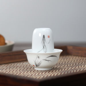 1990s Chaozhou Old Hand-Painted Cup Color Porcelain Factory Stock Ceramic Butterfly Tea Cup Kung Fu Teacup Fragrance-Smelling Cup TASS