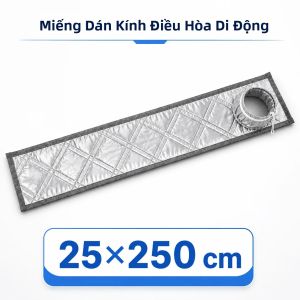Bộ Dụng Cụ Bịt Kín Cửa Sổ Máy Lạnh Di Động Chất Liệu Vải Oxford Dày Dặn Lót Nhôm Chống Thấm Cách Nhiệt Kèm Ống Thoát Khí Và Nắp Che Lỗ Thông Hơi