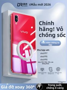 imobile | Ốp Lưng Trong Suốt Có Đế Đứng và Chống Sốc Bảo Vệ Toàn Diện cho Máy Vivo