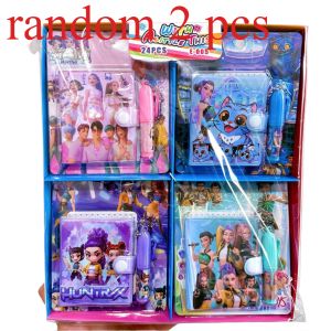 Bandai | 2026 Hot Girl group Girls Notebook Cartoon Stationery Set Notebook and Ballpoint Pen Small Set Student Gift Stationery